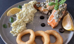 DUET DORSZA Z ŁOSOSNIEM 150 g/420 g