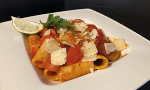 RIGATONI Z PESTO I CHORIZO 300 g